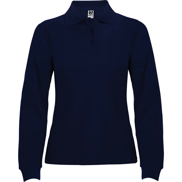 Tricou polo cu mânecă lungă damă Roly Estrella PO6636 · 220 g/m², bumbac / vâscoză