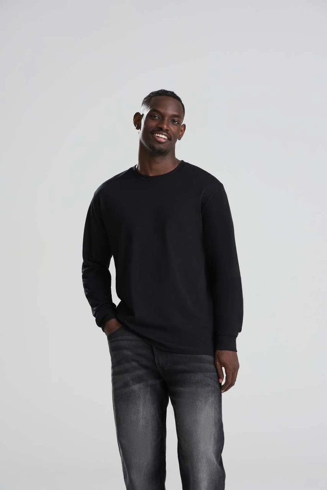 Tricou cu mânecă lungă AWDis AWAT012 · 180 g/m², bumbac / vâscoză