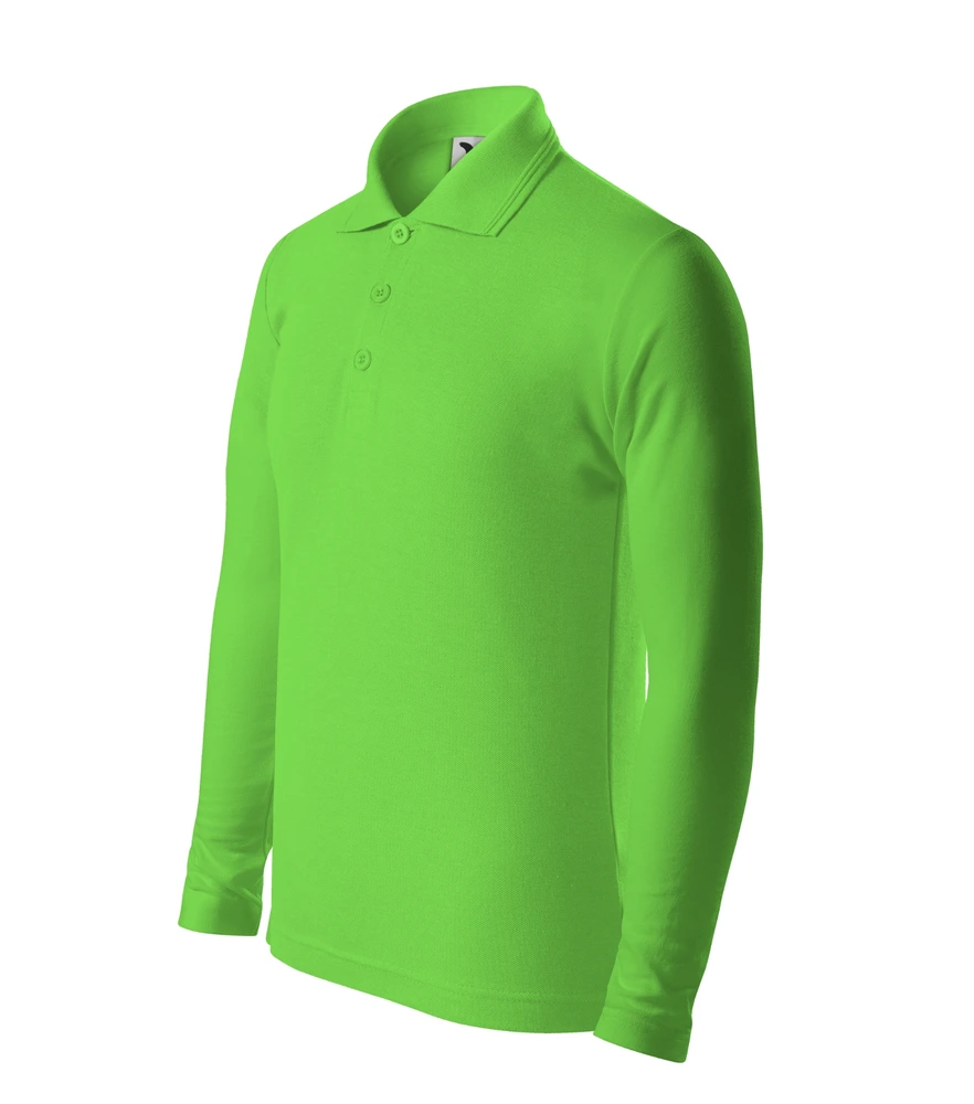 Tricou polo cu mânecă lungă copii Malfini Pique · 200 g/m², bumbac / poliester