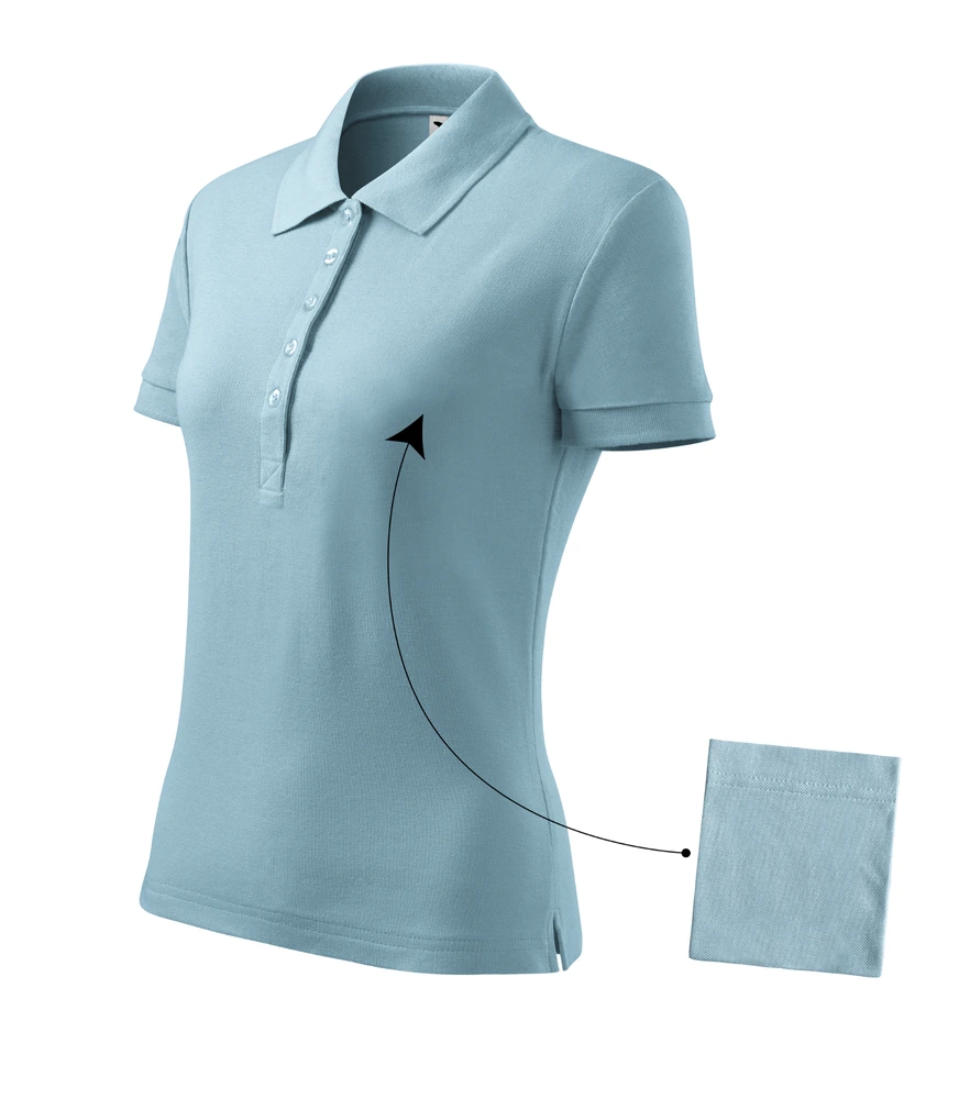 Tricou polo damă Malfini Cotton · 170 g/m², bumbac / vâscoză