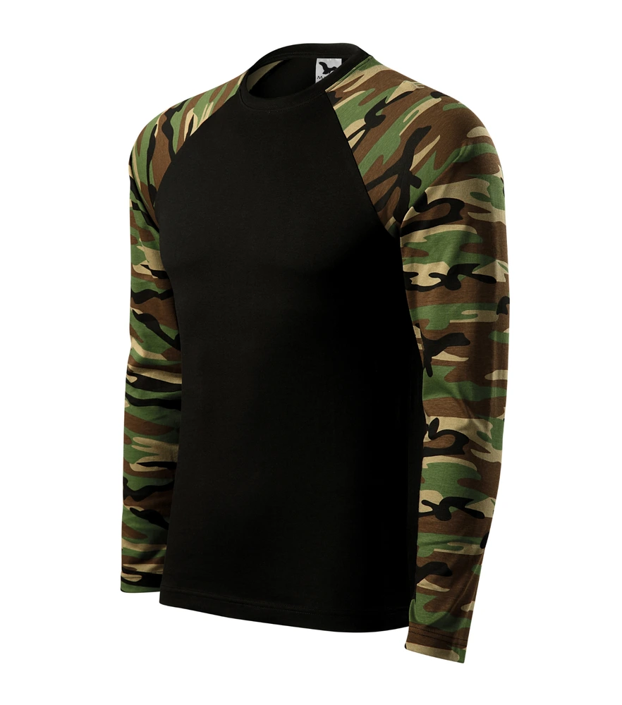 Tricou cu mânecă lungă Malfini Camouflage · 160 g/m², bumbac
