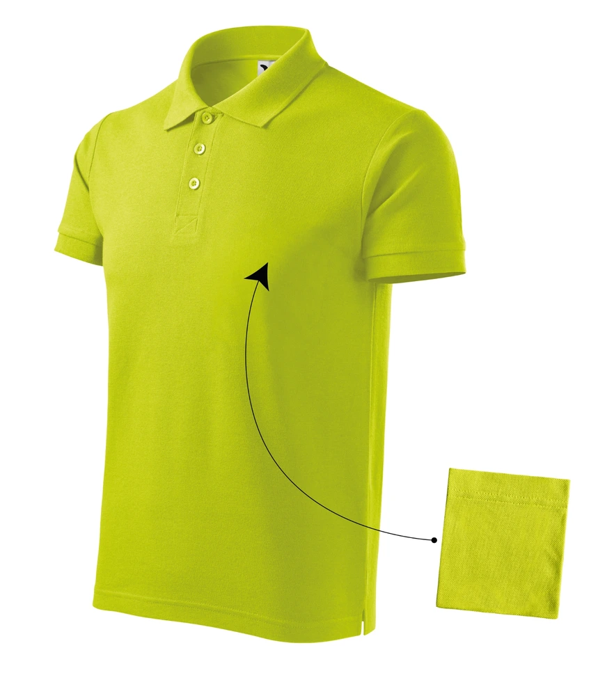 Tricou polo bărbați Malfini Cotton · 170 g/m², bumbac / vâscoză