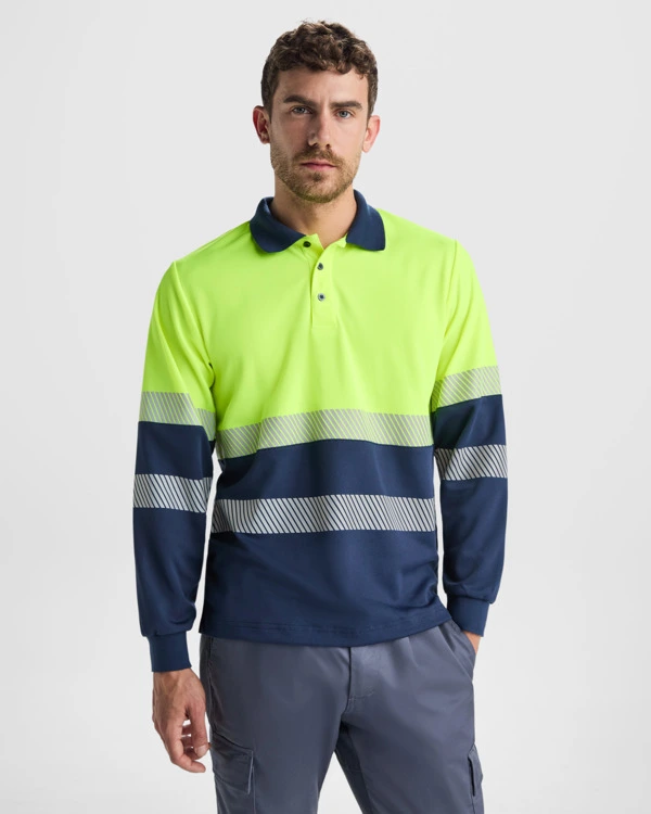Tricou polo cu mânecă lungă Roly Vega HV9316 · 170 g/m², poliester