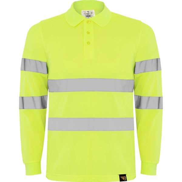 Tricou polo cu mânecă lungă bărbați Roly Polaris HV9306 · 170 g/m², poliester