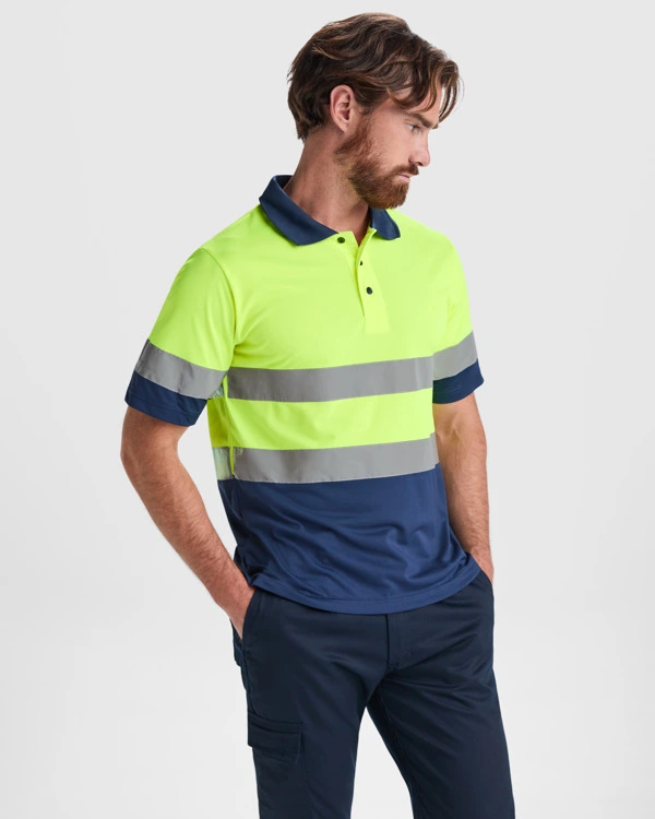 Tricou polo bărbați Roly Polaris HV9302 · 170 g/m², poliester