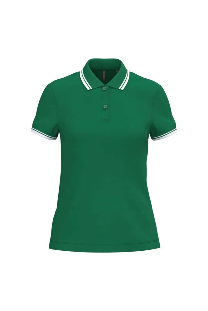 Tricou polo damă Kariban Poloshirt Contrasting Piping KA273 · 180 g/m², bumbac