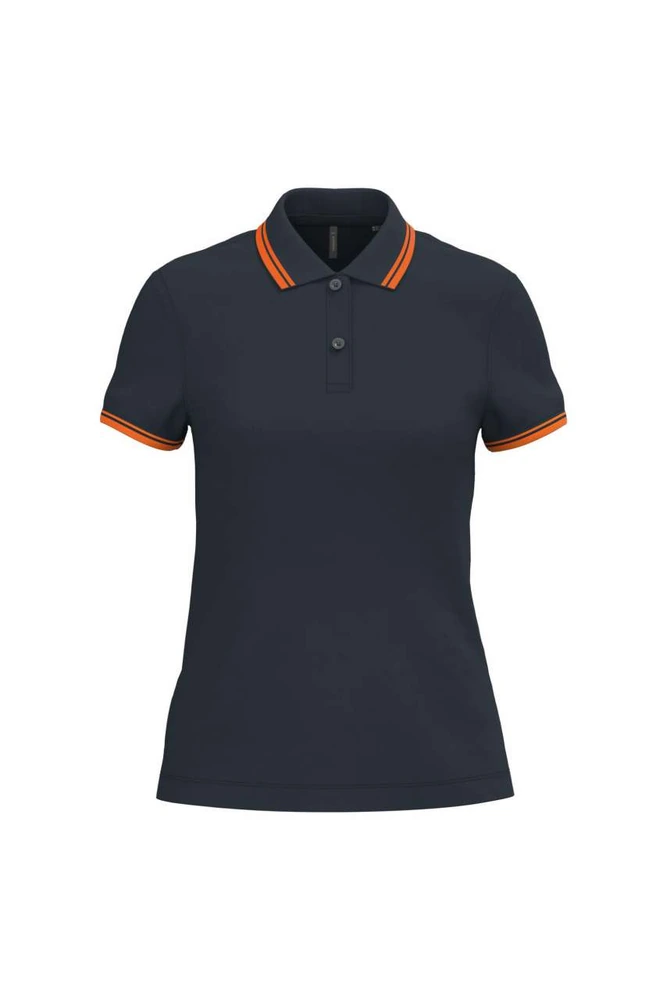 Tricou polo damă Kariban Poloshirt Contrasting Piping KA273 · 180 g/m², bumbac