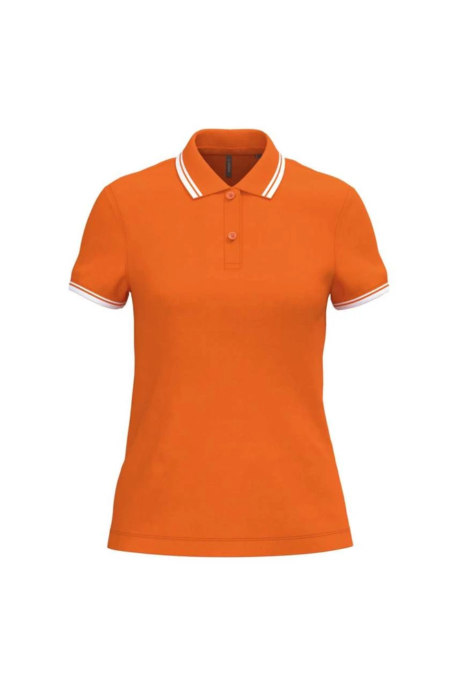 Tricou polo damă Kariban Poloshirt Contrasting Piping KA273 · 180 g/m², bumbac