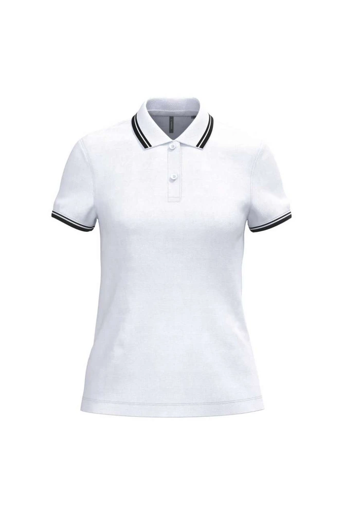 Tricou polo damă Kariban Poloshirt Contrasting Piping KA273 · 180 g/m², bumbac