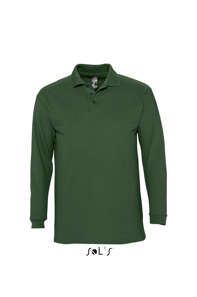 Tricou polo cu mânecă lungă bărbați SOL'S II SO11353 · 210 g/m², bumbac