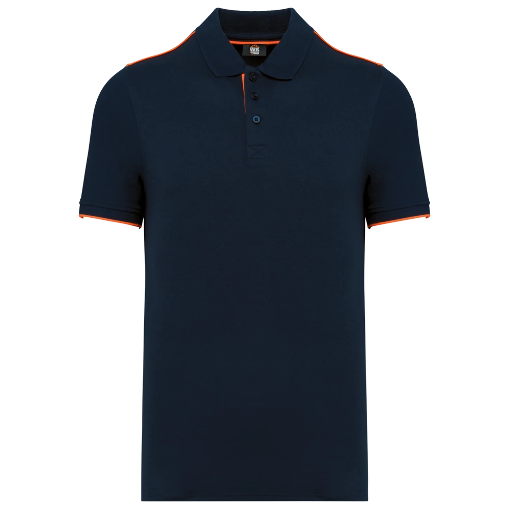 Tricou polo bărbați Designed To Work Contrasting Daytoday WK270 · 220 g/m², bumbac / poliester