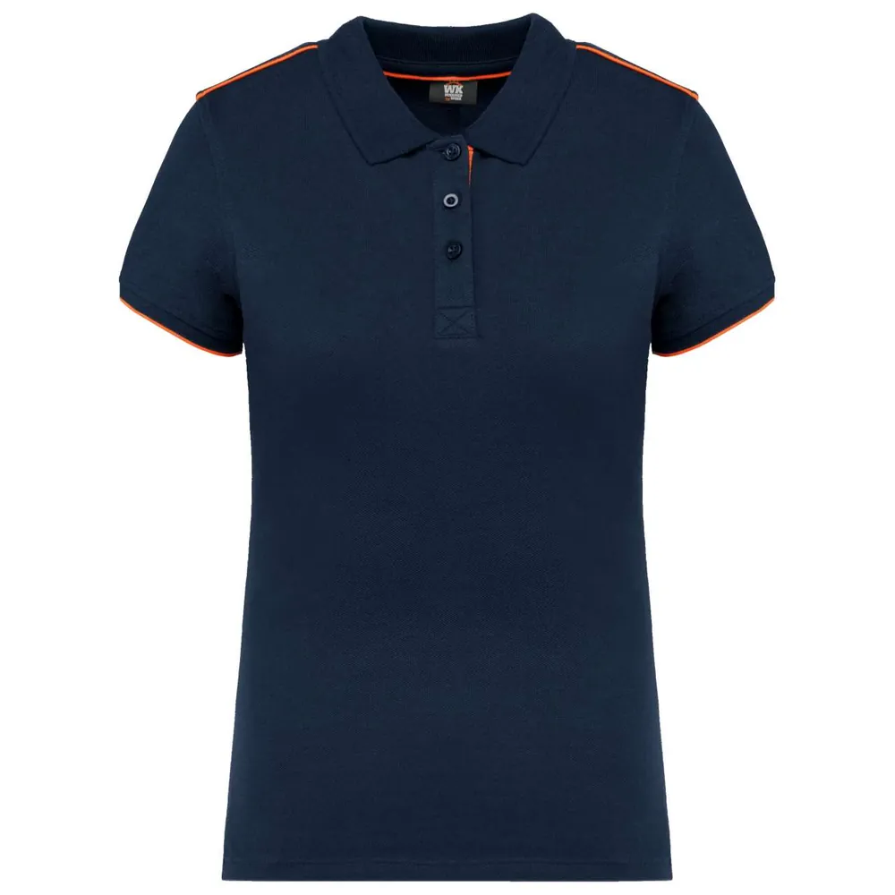 Tricou polo damă Designed To Work Contrasting Daytoday WK271 · 220 g/m², poliester / bumbac