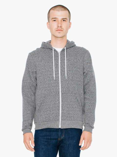 Hanorac unisex cu gluga si fermoar complet- American Apparel