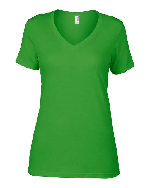 Tricou de dama, subtire, cu decolteu in V