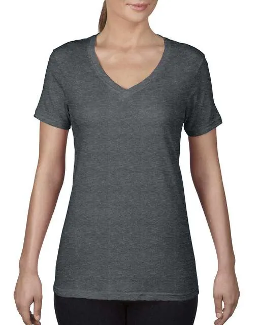 Tricou de dama, subtire, cu decolteu in V