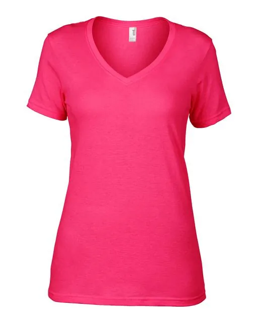 Tricou de dama, subtire, cu decolteu in V