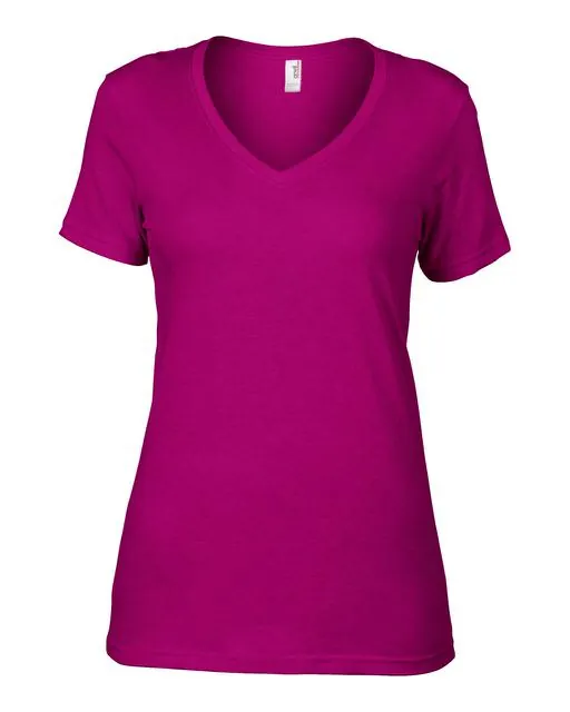 Tricou de dama, subtire, cu decolteu in V