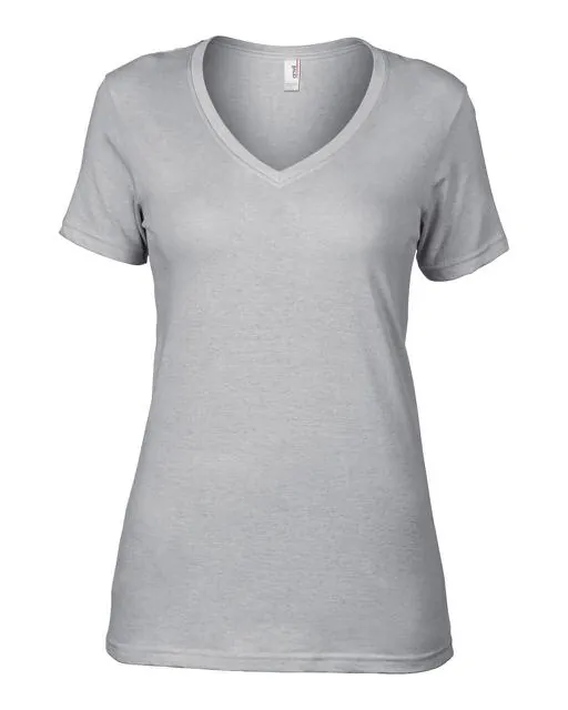 Tricou de dama, subtire, cu decolteu in V