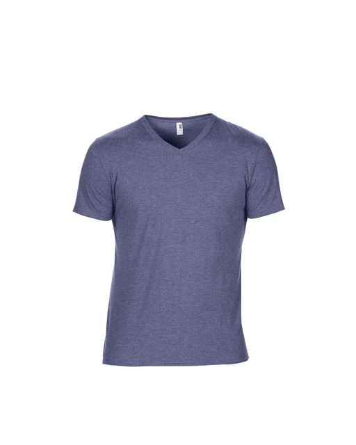 Tricou cu decolteu in V, pentru barbati, Tri-Blend