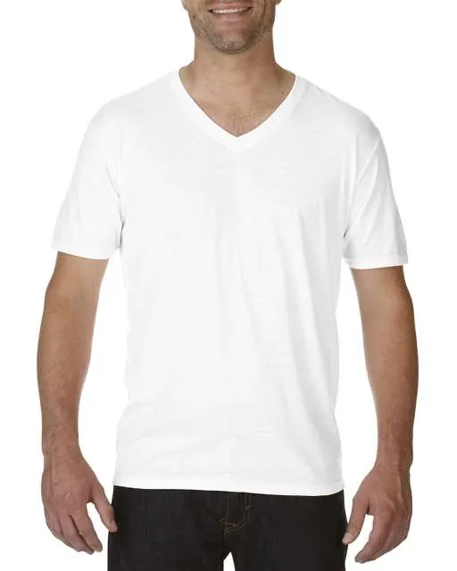 Tricou cu decolteu in V, pentru barbati, Tri-Blend