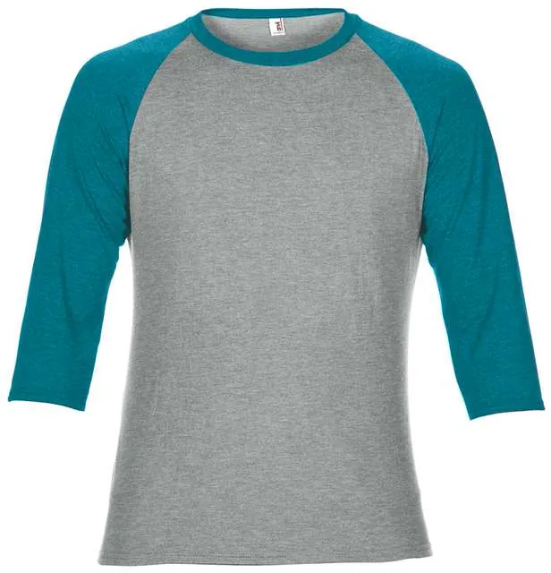 Tricou raglan cu maneci ¾ pentru barbati
