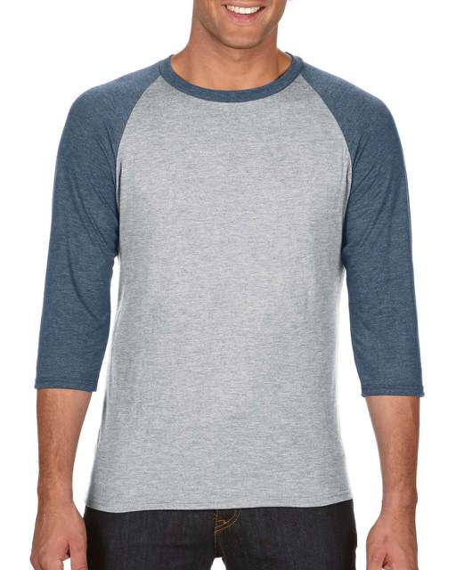 Tricou raglan cu maneci ¾ pentru barbati