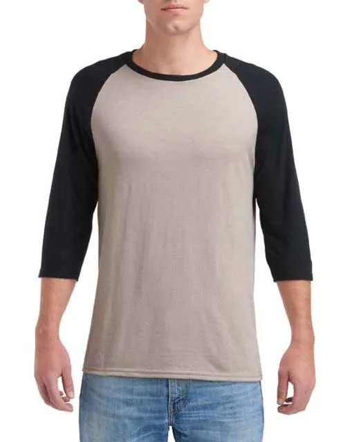 Tricou raglan cu maneci ¾ pentru barbati