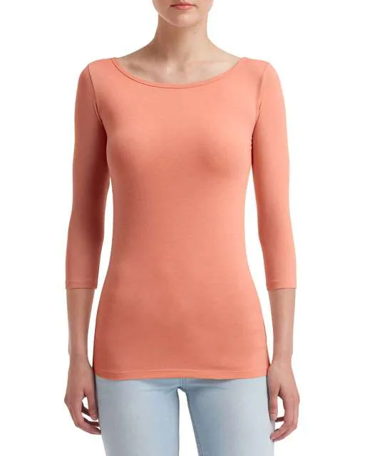 Tricou elastic pentru dama, cu maneci 3/4