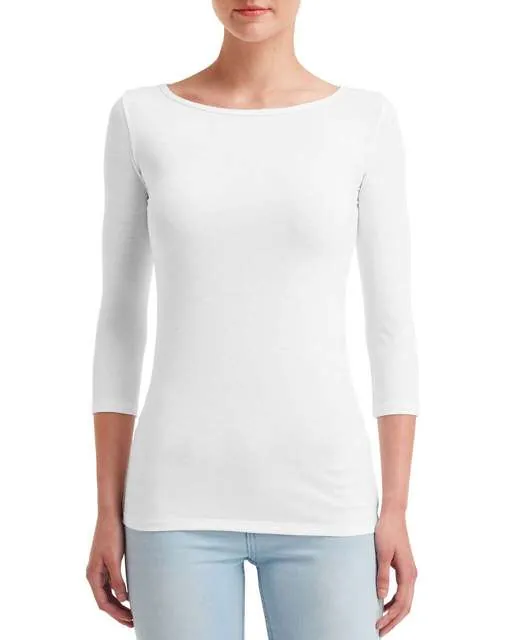 Tricou elastic pentru dama, cu maneci 3/4