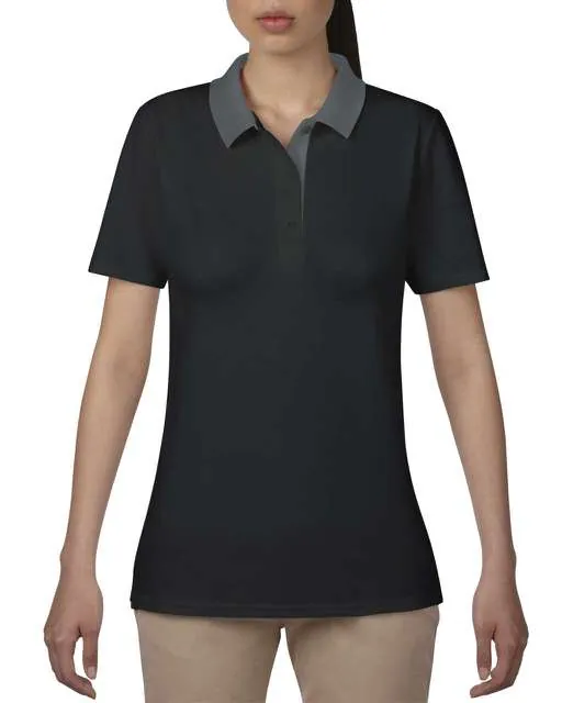 Tricou polo dublu pique pentru dama