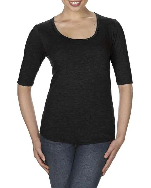 Tricou pentru dama, cu decolteu rotund si maneca 1/2