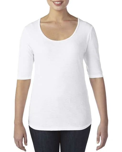 Tricou pentru dama, cu decolteu rotund si maneca 1/2