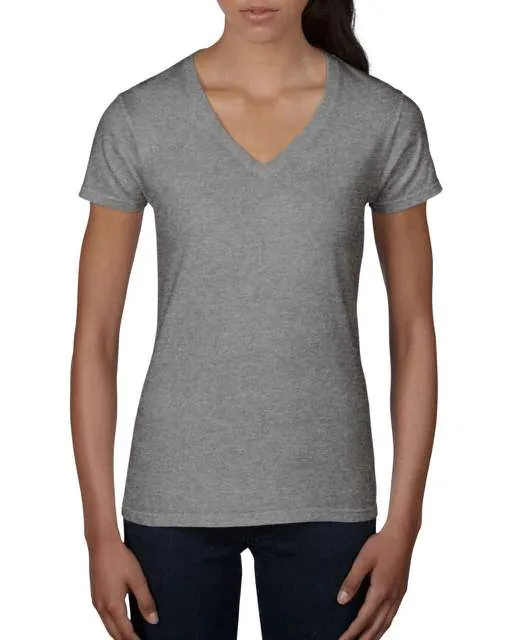 Tricou pentru dama, usor, cu decolteu in V