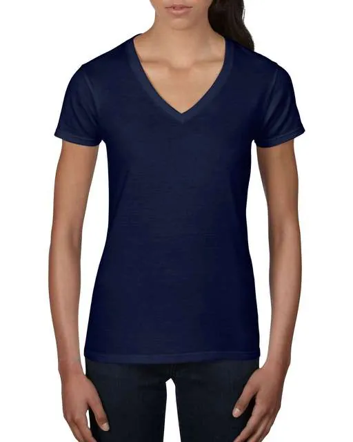 Tricou pentru dama, usor, cu decolteu in V