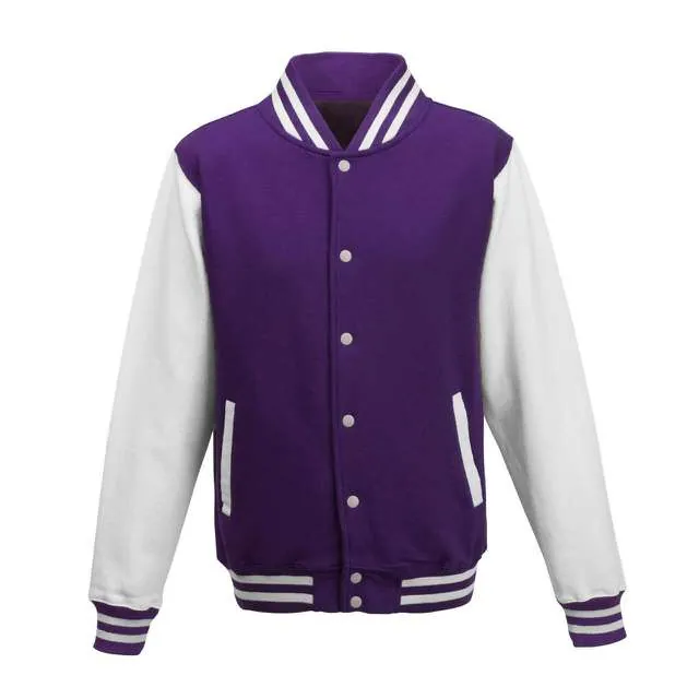 Jachetă bărbați Just Hoods Varsity AWJH043 · 330 g/m², bumbac / poliester