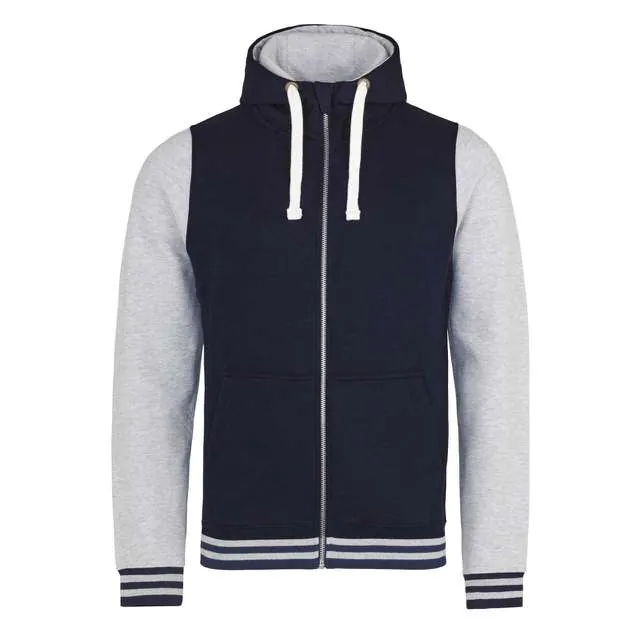 Hanorac urban cu gluga si fermoar complet