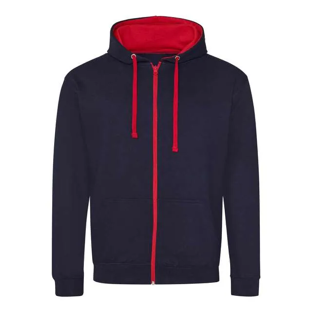 Hanorac cu fermoar Just Hoods Varsity Zoodie AWJH053 · 280 g/m², bumbac / poliester