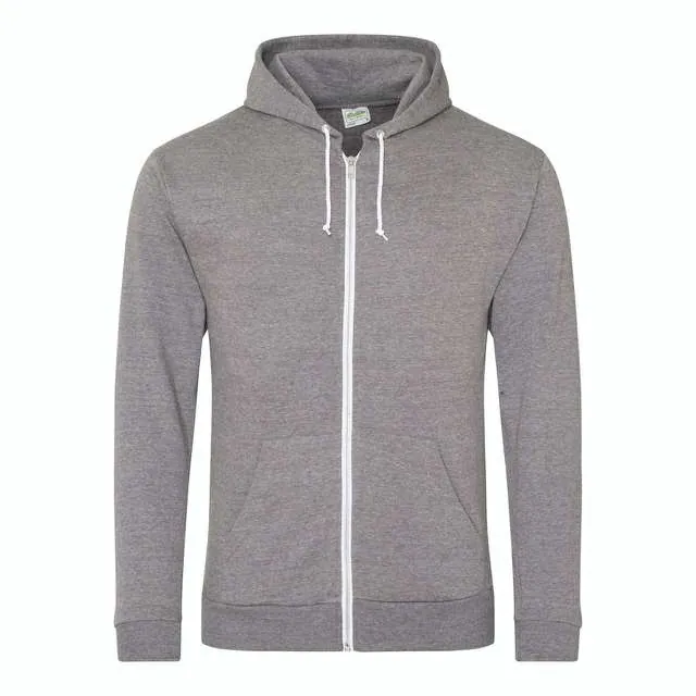 Hanorac subtire cu fermoar complet - Heather