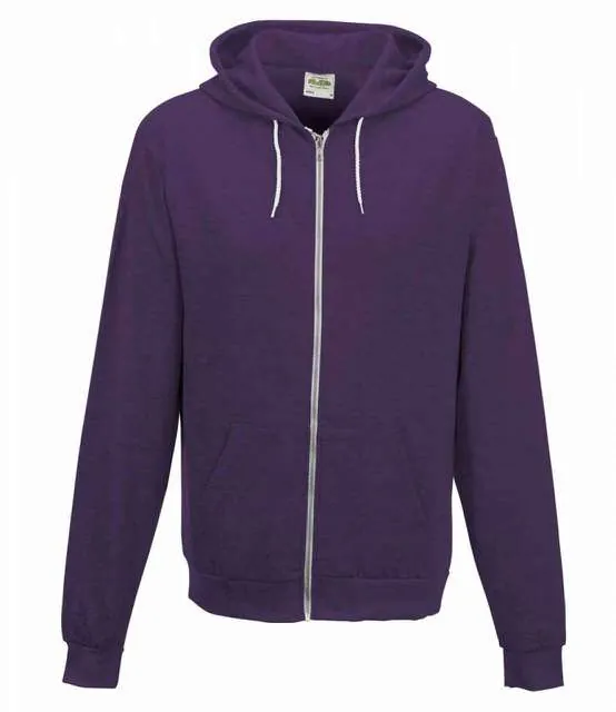 Hanorac subtire cu fermoar complet - Heather