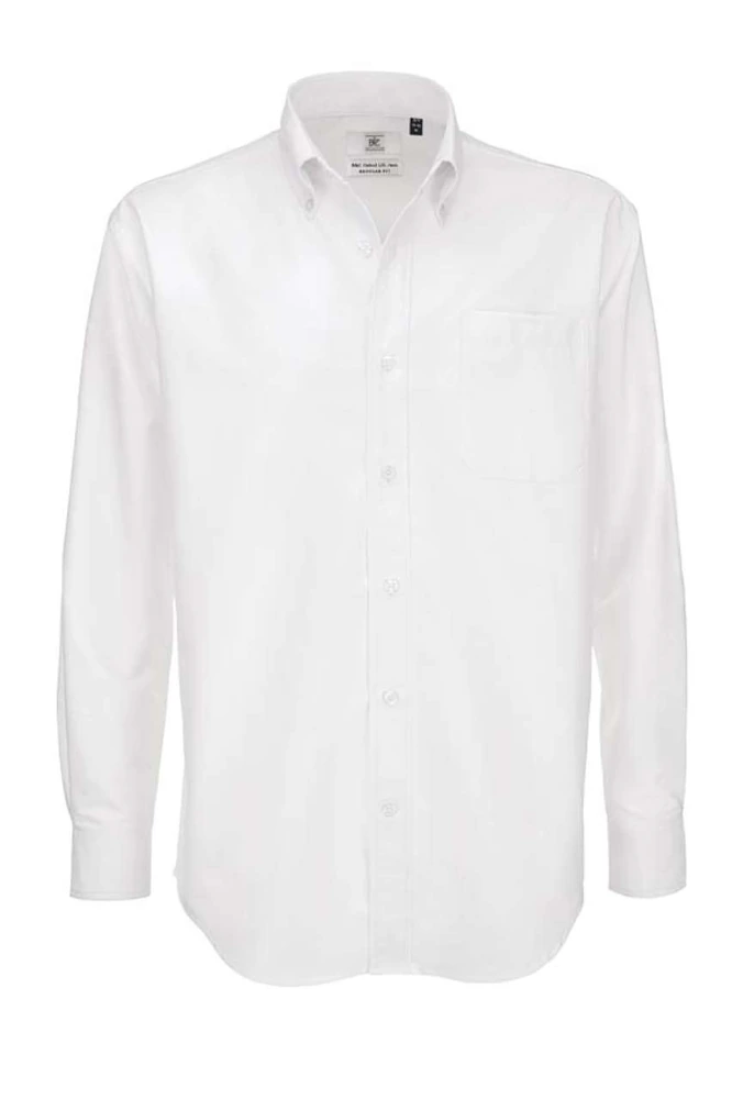 Cămașă B&C Oxford LSL BCSMO01 · 135 g/m², bumbac / poliester