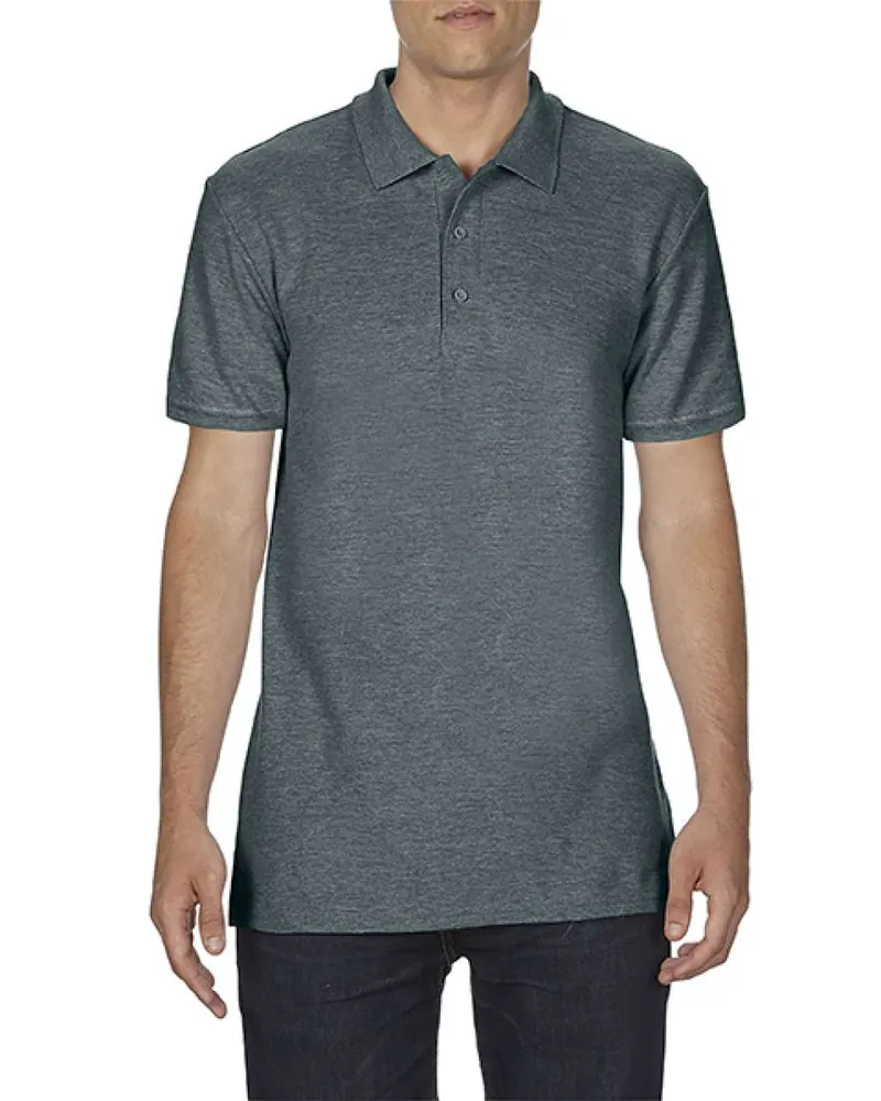 Tricou polo bărbați Gildan Softstyle Double Piqué GI64800 · 170 g/m², bumbac