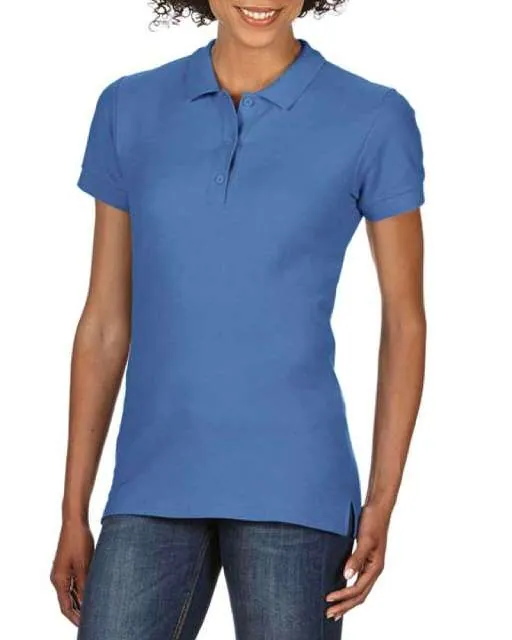 Tricou polo damă Gildan Premium Cotton Double Piqué GIL85800 · 223 g/m², bumbac