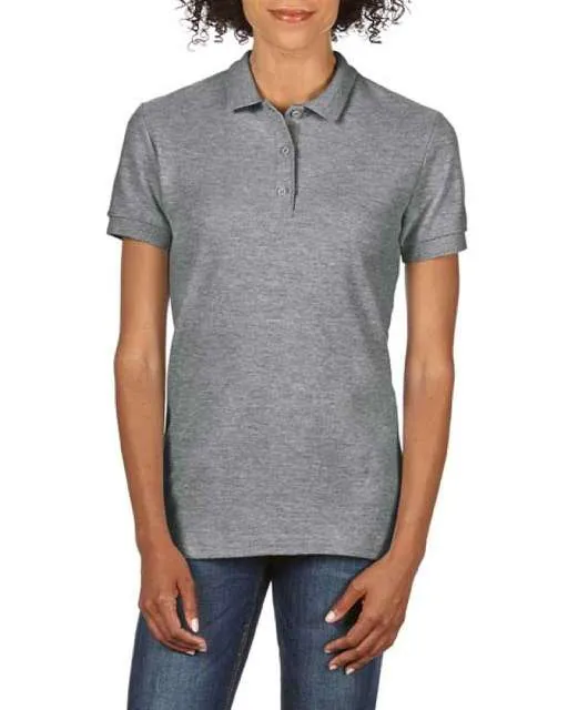 Tricou polo damă Gildan Premium Cotton Double Piqué GIL85800 · 223 g/m², bumbac