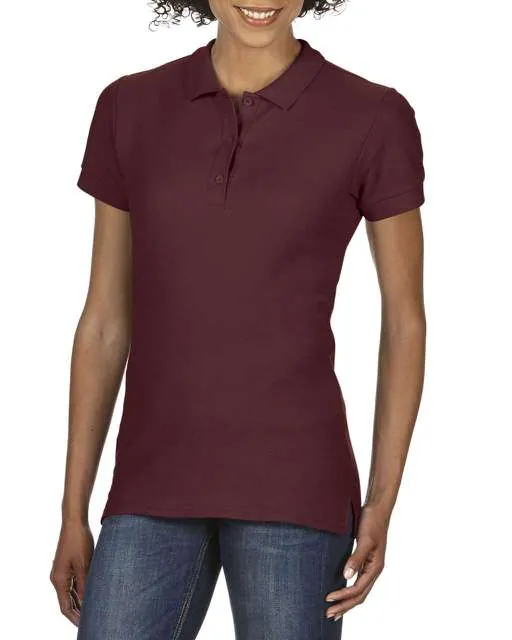 Tricou polo damă Gildan Premium Cotton Double Piqué GIL85800 · 223 g/m², bumbac