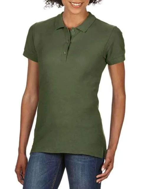 Tricou polo damă Gildan Premium Cotton Double Piqué GIL85800 · 223 g/m², bumbac