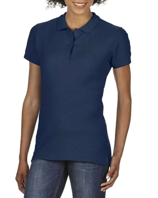 Tricou polo damă Gildan Premium Cotton Double Piqué GIL85800 · 223 g/m², bumbac