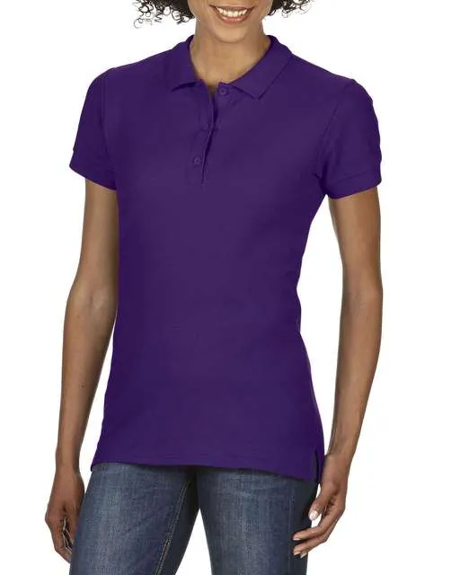 Tricou polo damă Gildan Premium Cotton Double Piqué GIL85800 · 223 g/m², bumbac