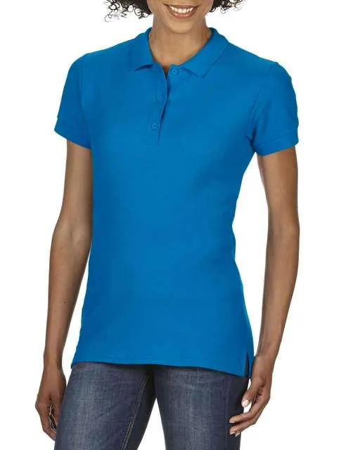 Tricou polo damă Gildan Premium Cotton Double Piqué GIL85800 · 223 g/m², bumbac