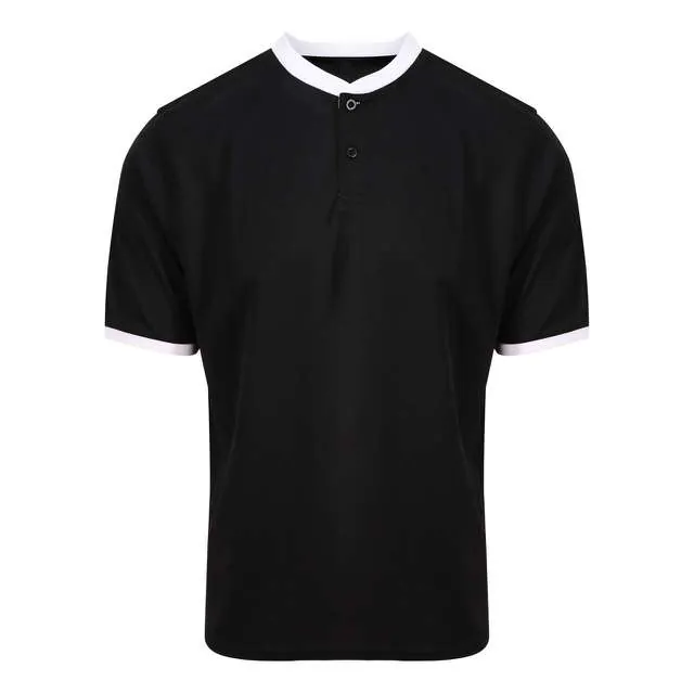 Tricou sport pentru barbati, cu banda contrastanta la guler si maneci