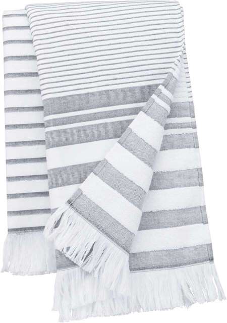 Prosop Kariban Striped Fringed Fouta KA132 · bumbac